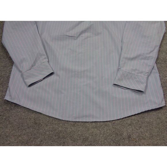 Rohan Shirt Mens M Blue Pink Striped Long Sleeve Performance Worldview - Picture 4 of 10